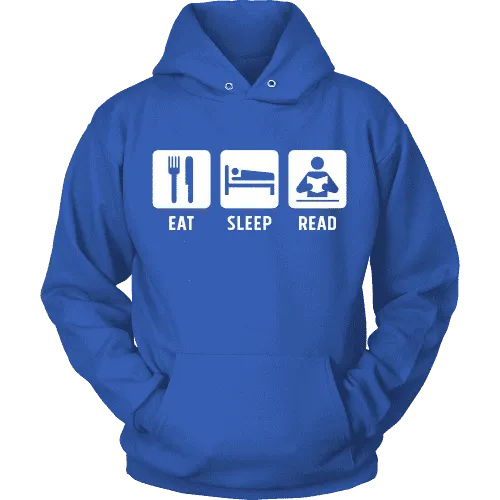 Eat, Sleep, Read Hoodie