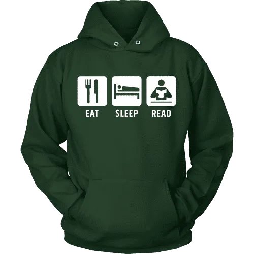 Eat, Sleep, Read Hoodie