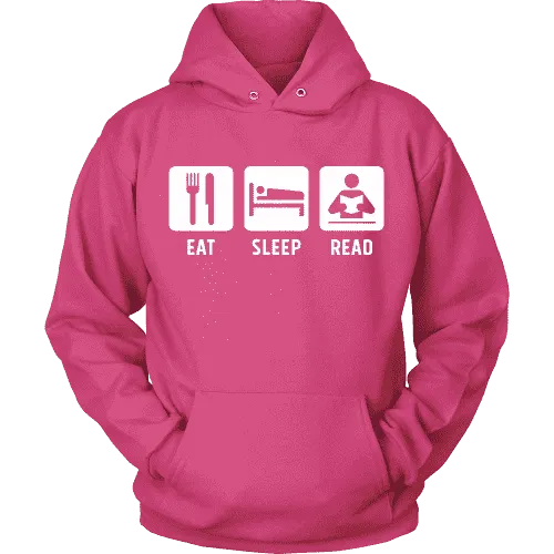 Eat, Sleep, Read Hoodie