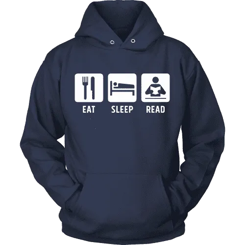 Eat, Sleep, Read Hoodie