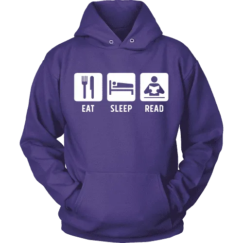 Eat, Sleep, Read Hoodie