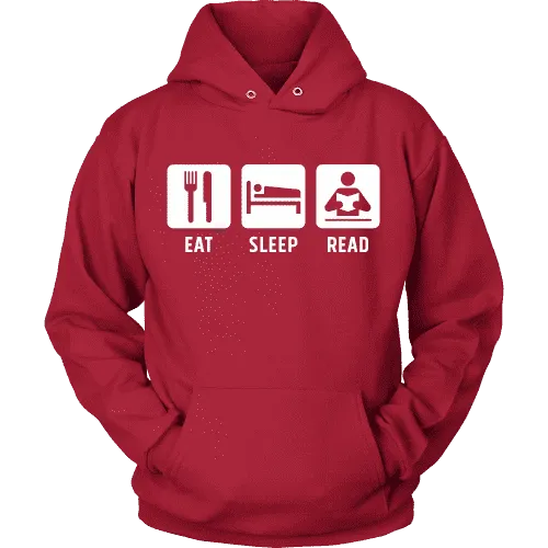 Eat, Sleep, Read Hoodie