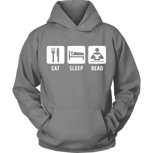 Eat, Sleep, Read Hoodie