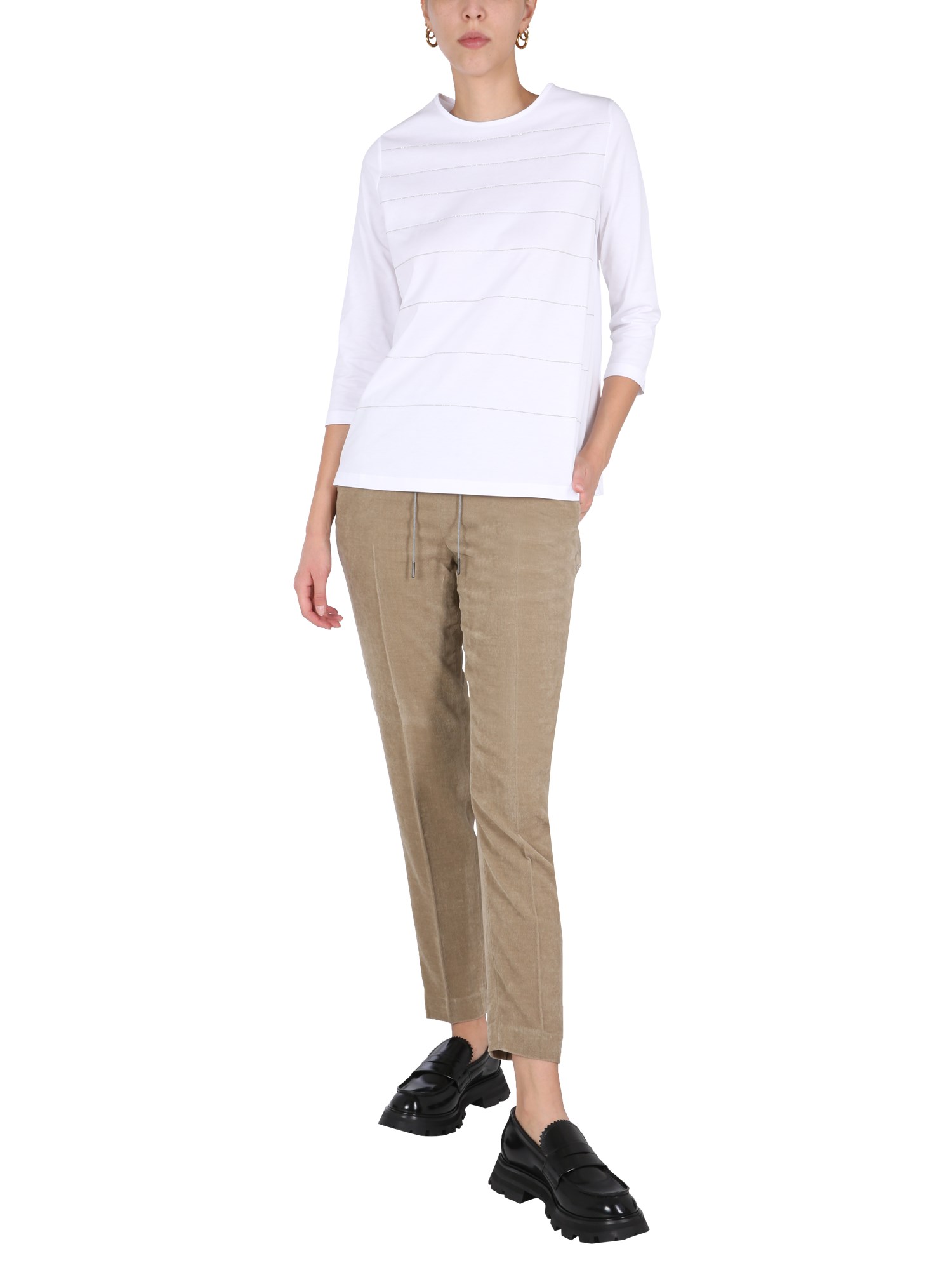 FABIANA FILIPPI    JOGGING CHENILLE VISCOSE BLEND PANTS