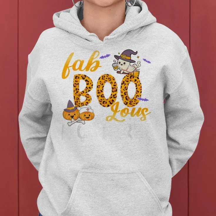 Faboolous Nicu Nurse Boo Halloween Fabulous Nurse Costume Women Hoodie