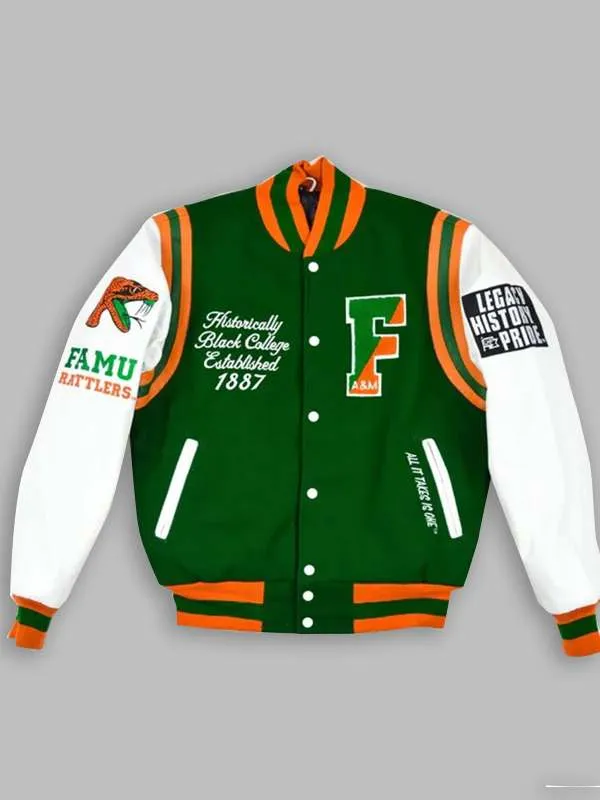 FAMU Green Varsity Jacket - New American Jackets