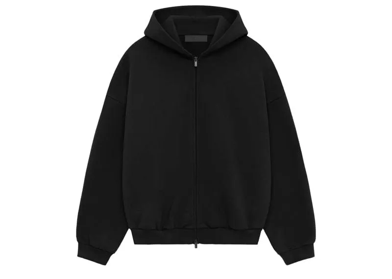 Fear of God Essentials Heavy Fleece Fullzip Hoodie Black