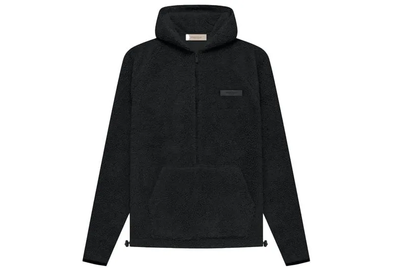 Fear of God Essentials Polar Fleece Half Zip Hoodie Iron