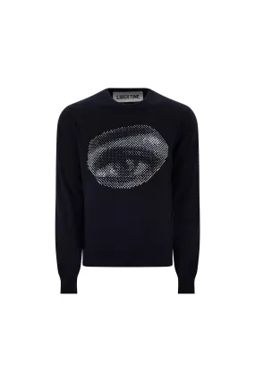 'FIVE SENSES CRYSTAL' PULLOVER SWEATER