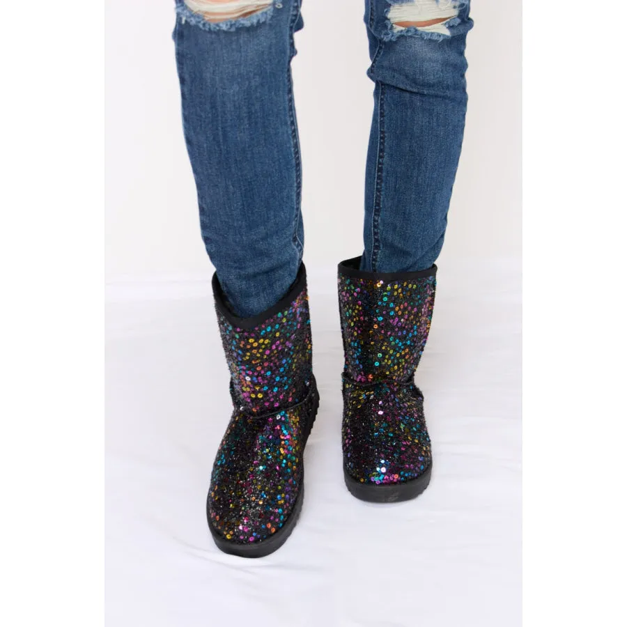 Forever Link Sequin Thermal Flat Boots