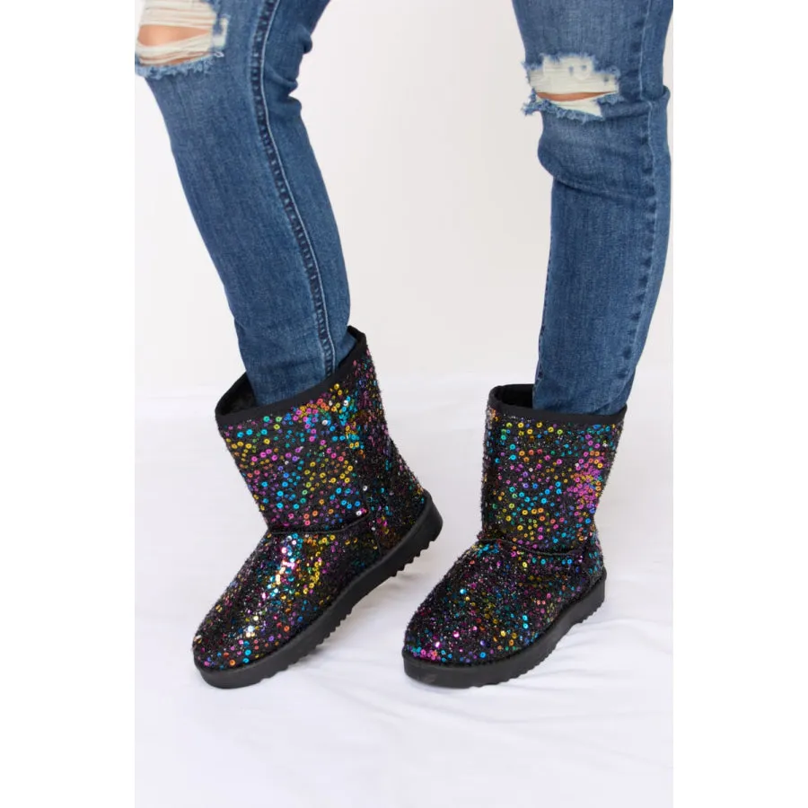 Forever Link Sequin Thermal Flat Boots