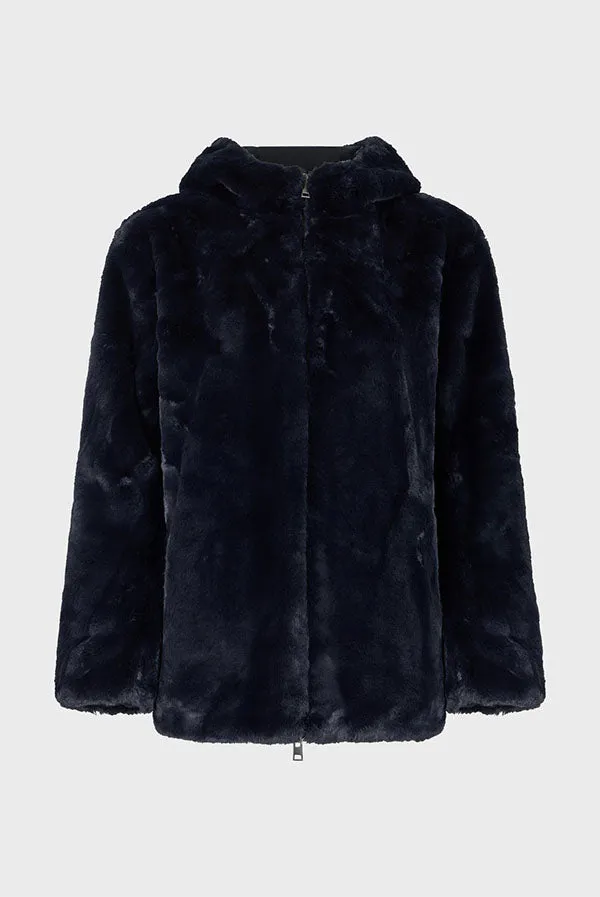 Gerard Darel LILYROSE REVERSIBLE FAUX FUR PARKA