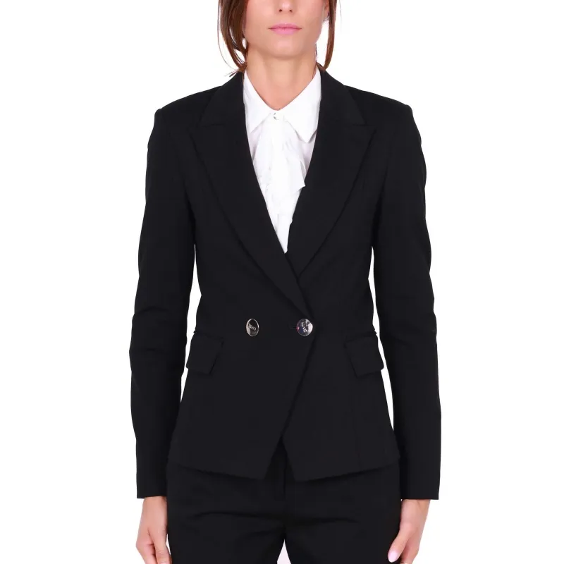 GIACCA BLAZER DOPPIOPETTO, NERO