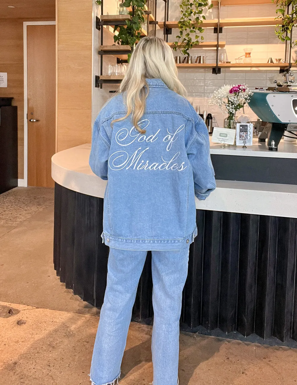 God of Miracles Denim Jacket