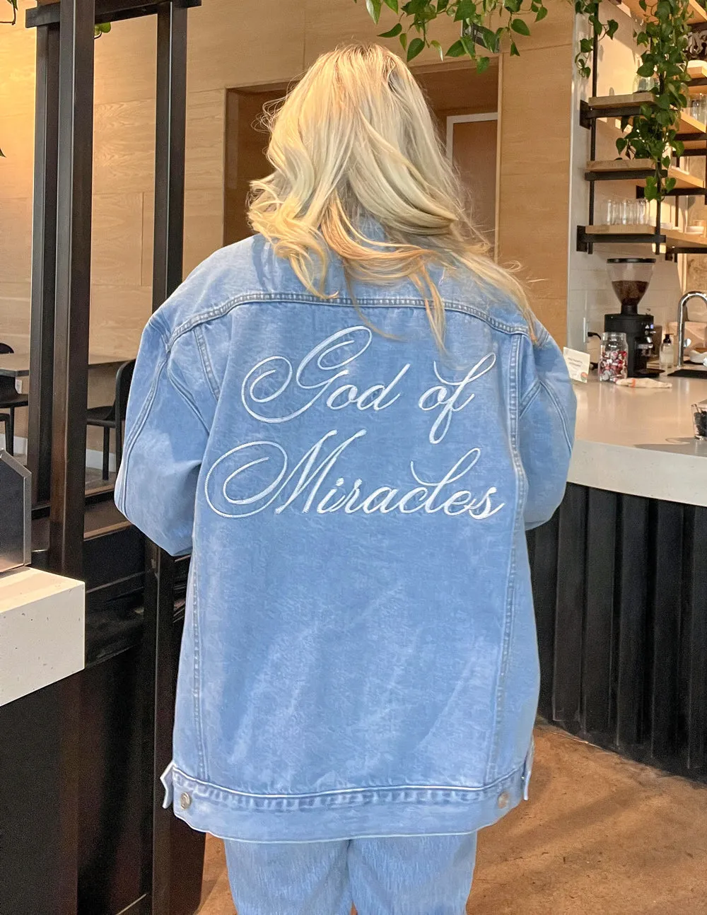 God of Miracles Denim Jacket