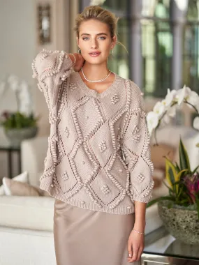 Halle Handknit Cashmere Silk Sweater