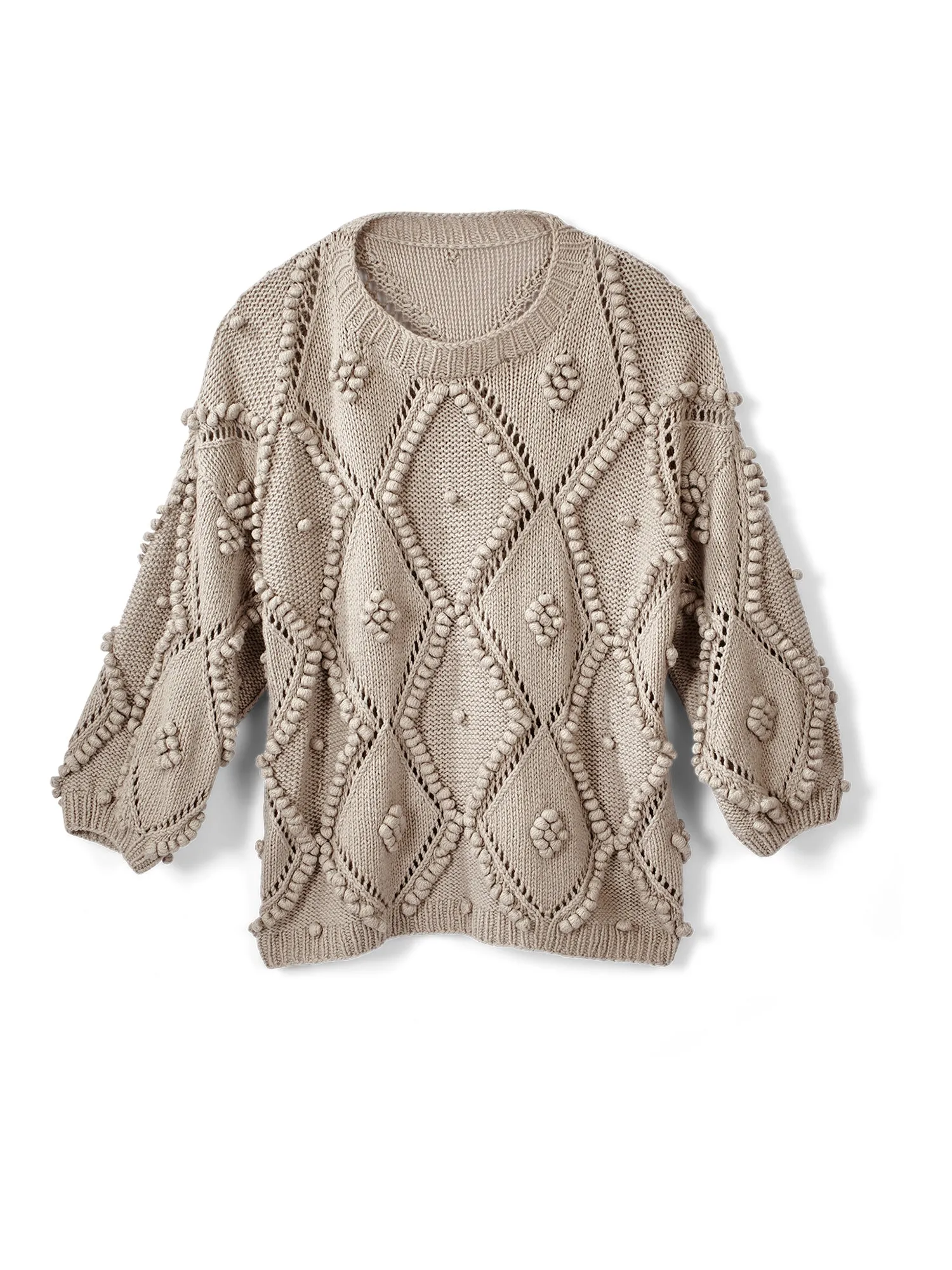 Halle Handknit Cashmere Silk Sweater