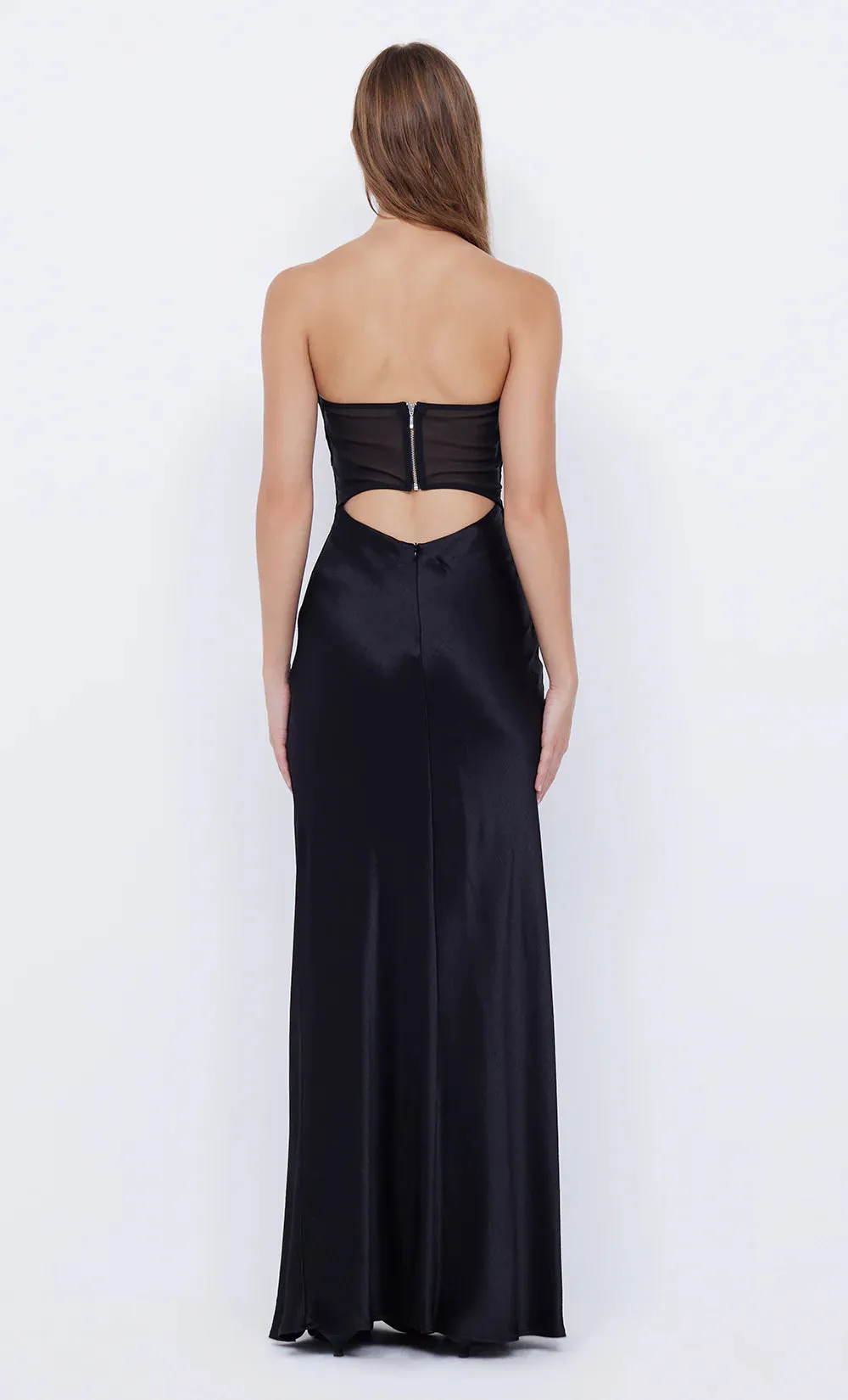 Halle Strapless Dress BLACK