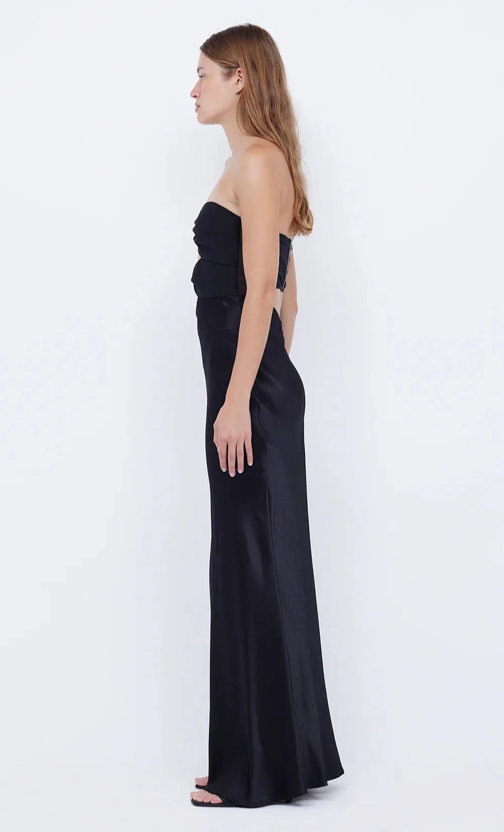 Halle Strapless Dress BLACK