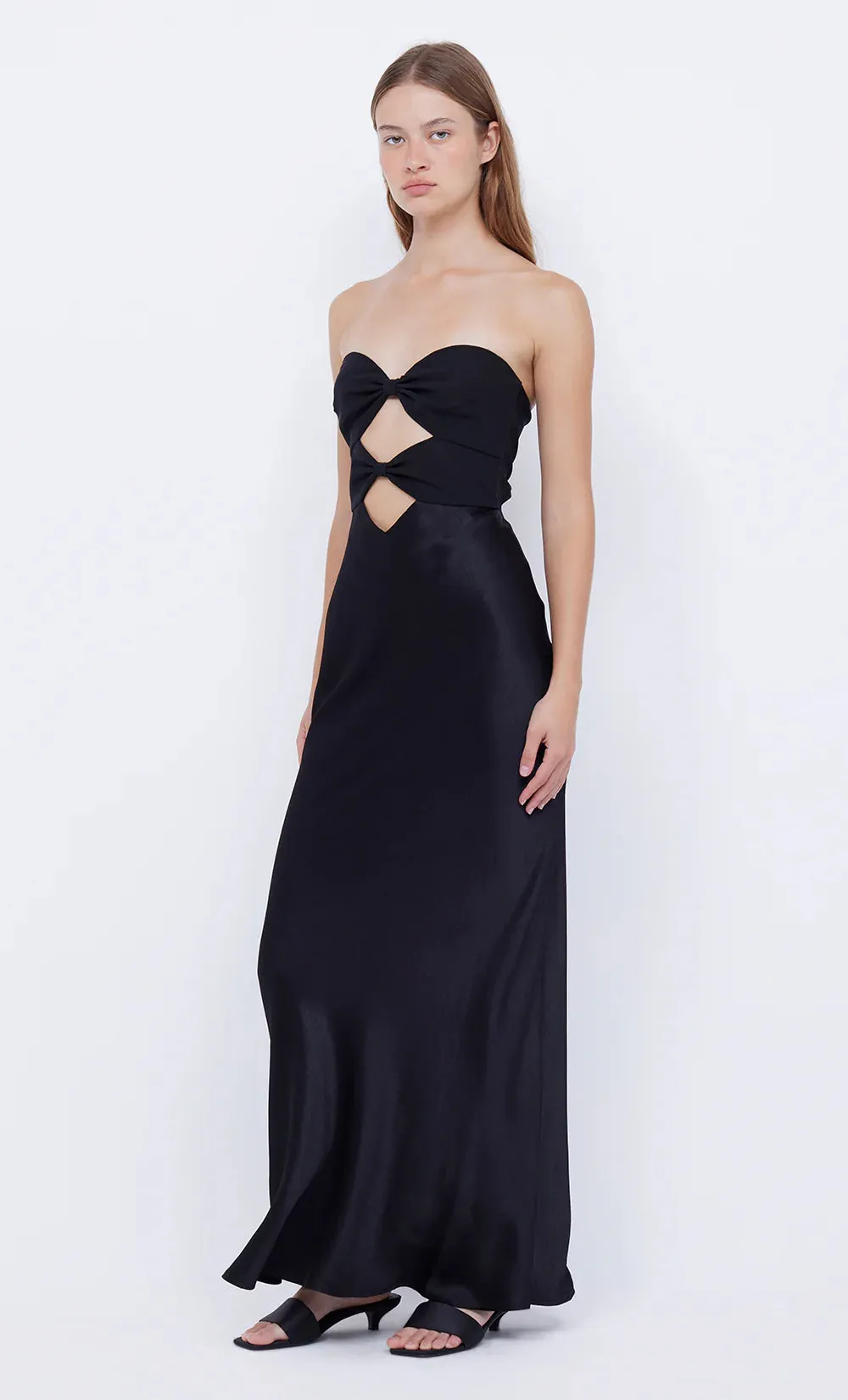 Halle Strapless Dress BLACK