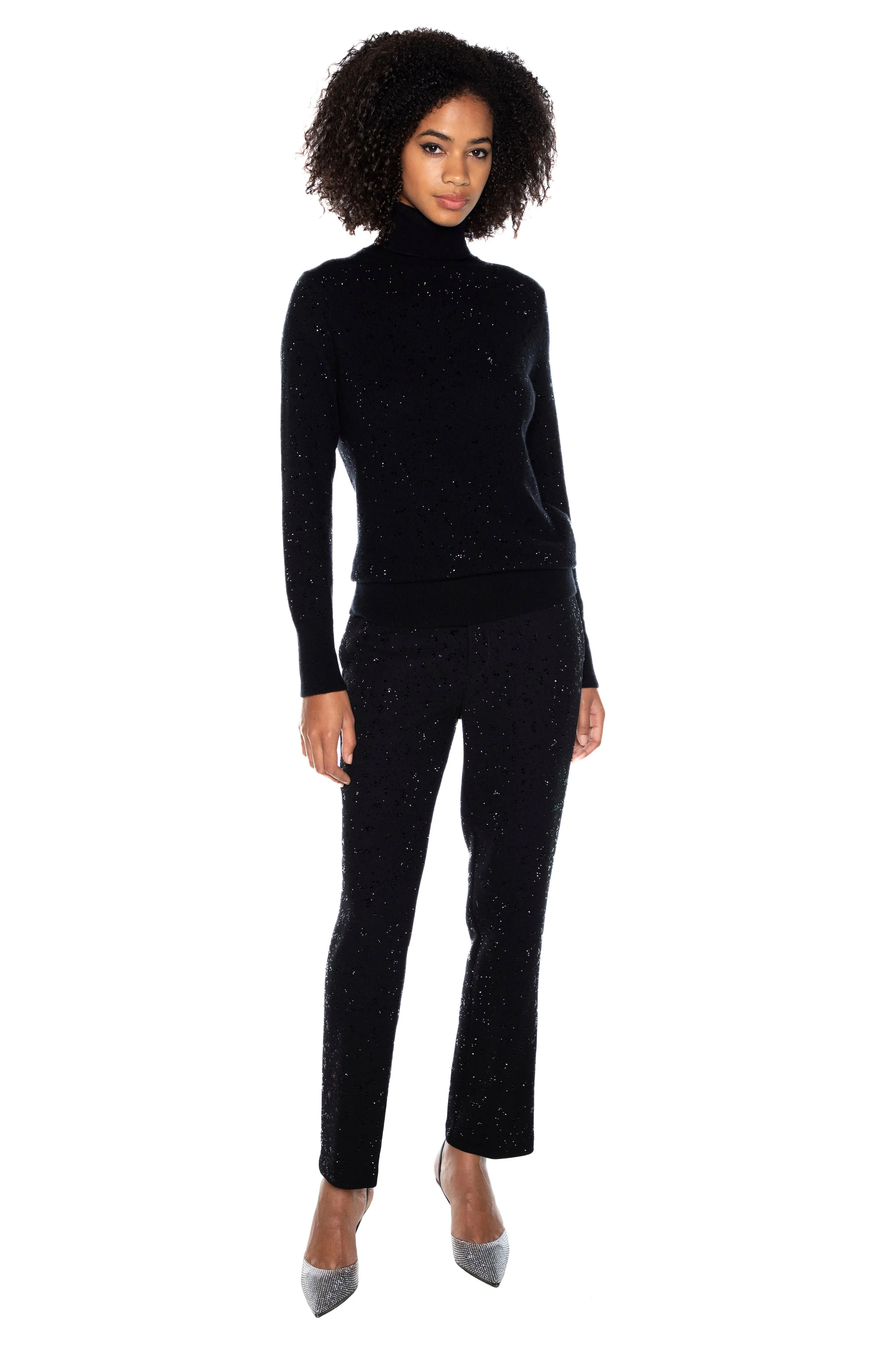 'HEAVY STARDUST' CASHMERE TURTLENECK SWEATER