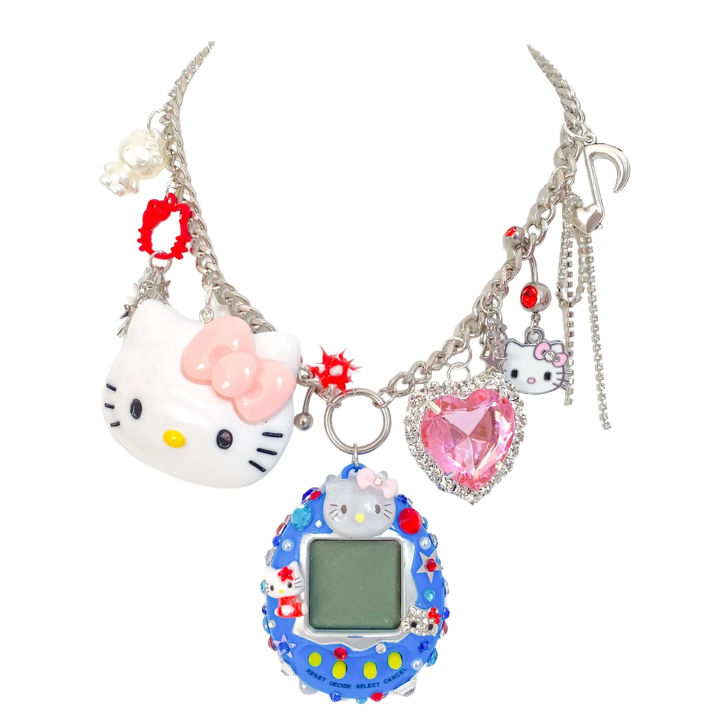 Hello Kitty Cyber Pet Charm Necklace