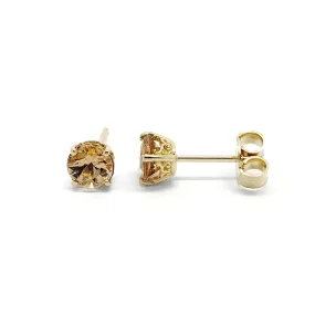 Imperial Topaz Studs