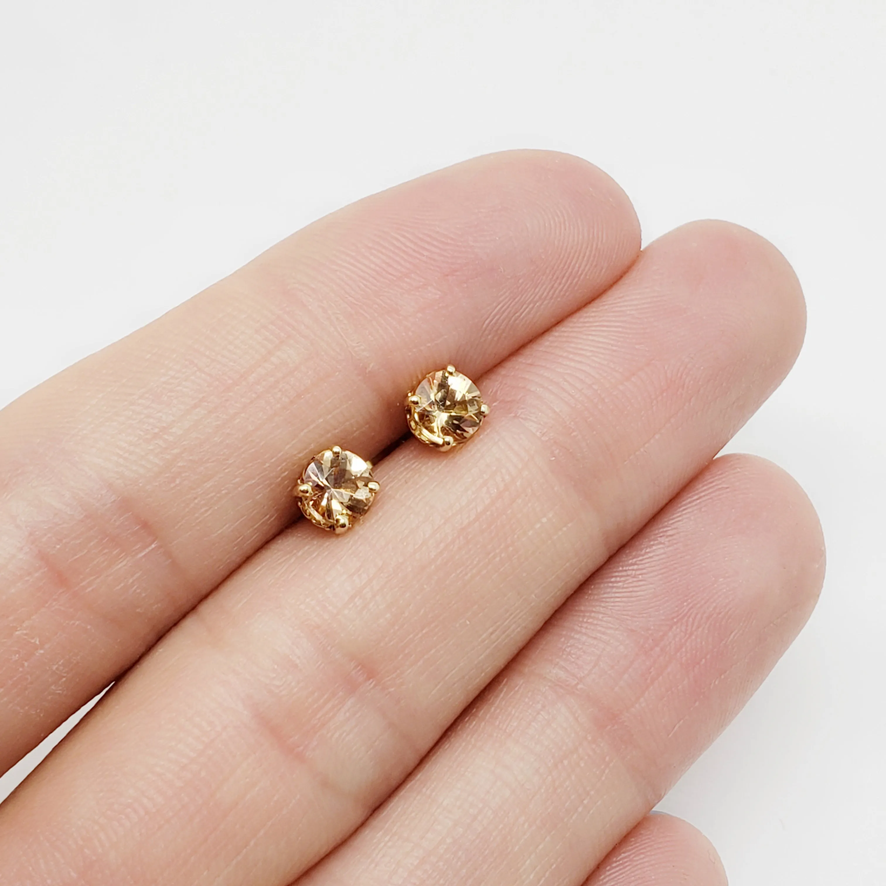 Imperial Topaz Studs