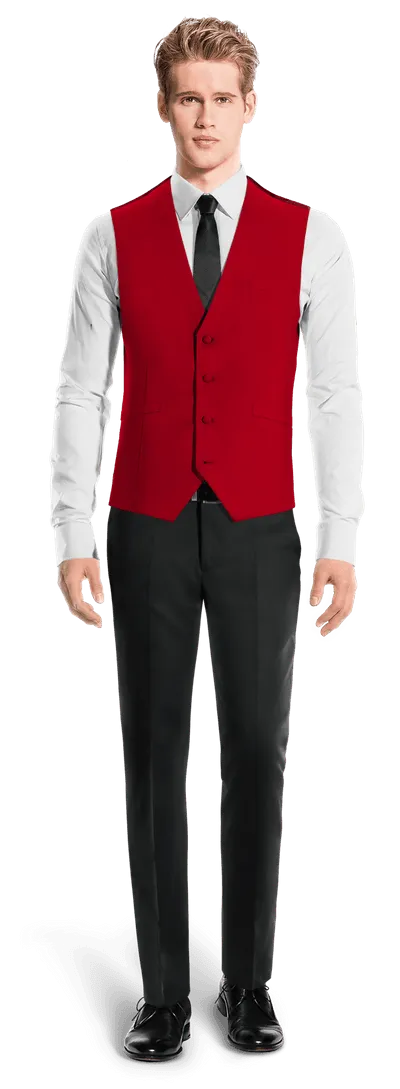 Intense red essential Waistcoat