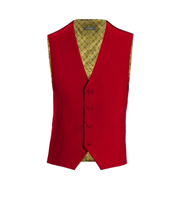 Intense red essential Waistcoat