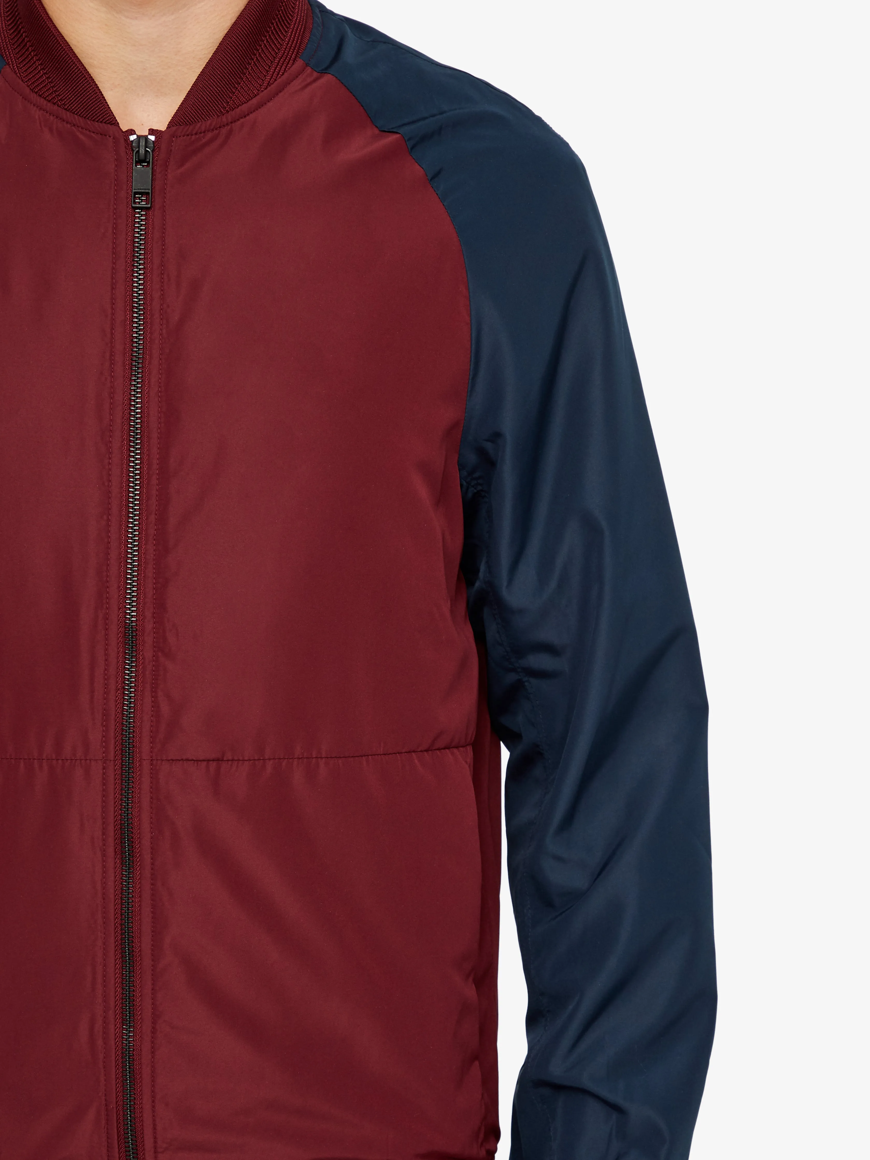 J.Lindeberg Mens Action Bomber Jacket - ZINFANDEL