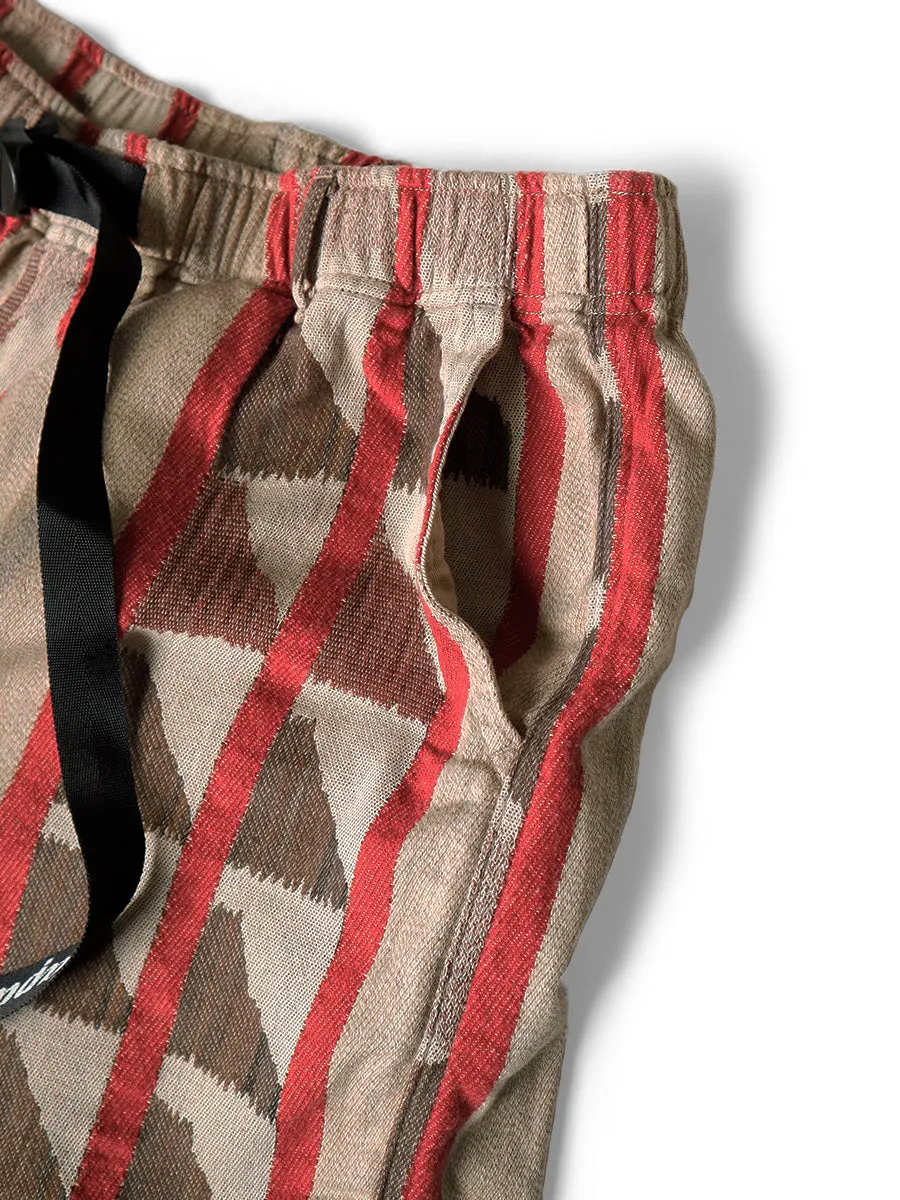 Kapital Cotton Pueblo Stripe Easy Shorts pants