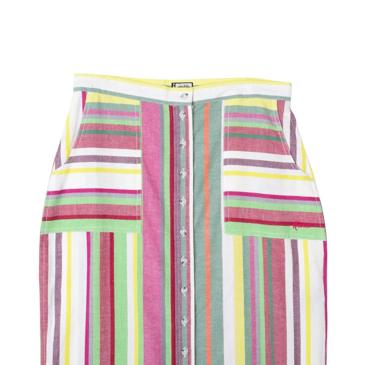 Kavu Vonn Hi-Waist Buttonup Skirt in Juice Pop