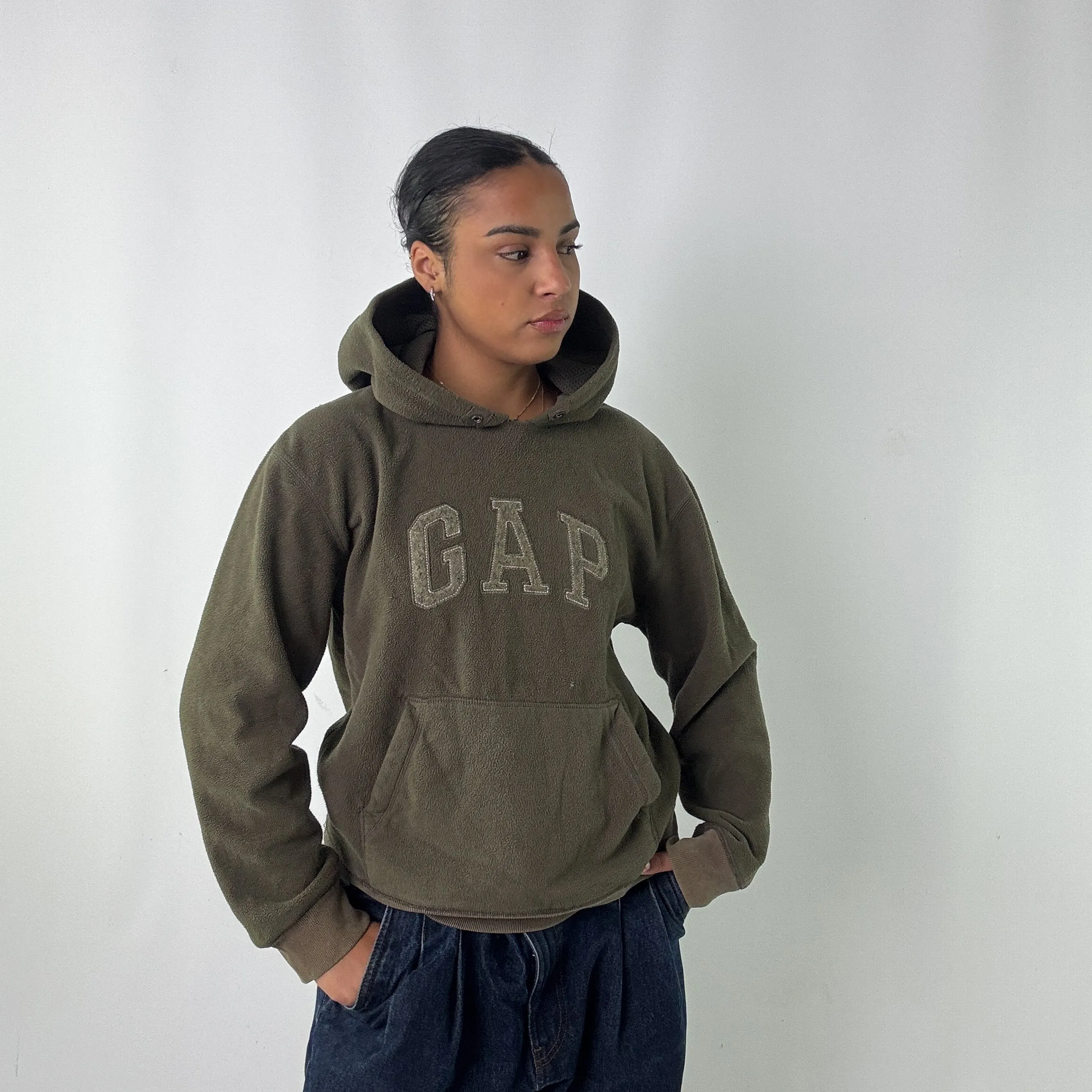 Khaki Green y2ks Gap Hoodie (M)