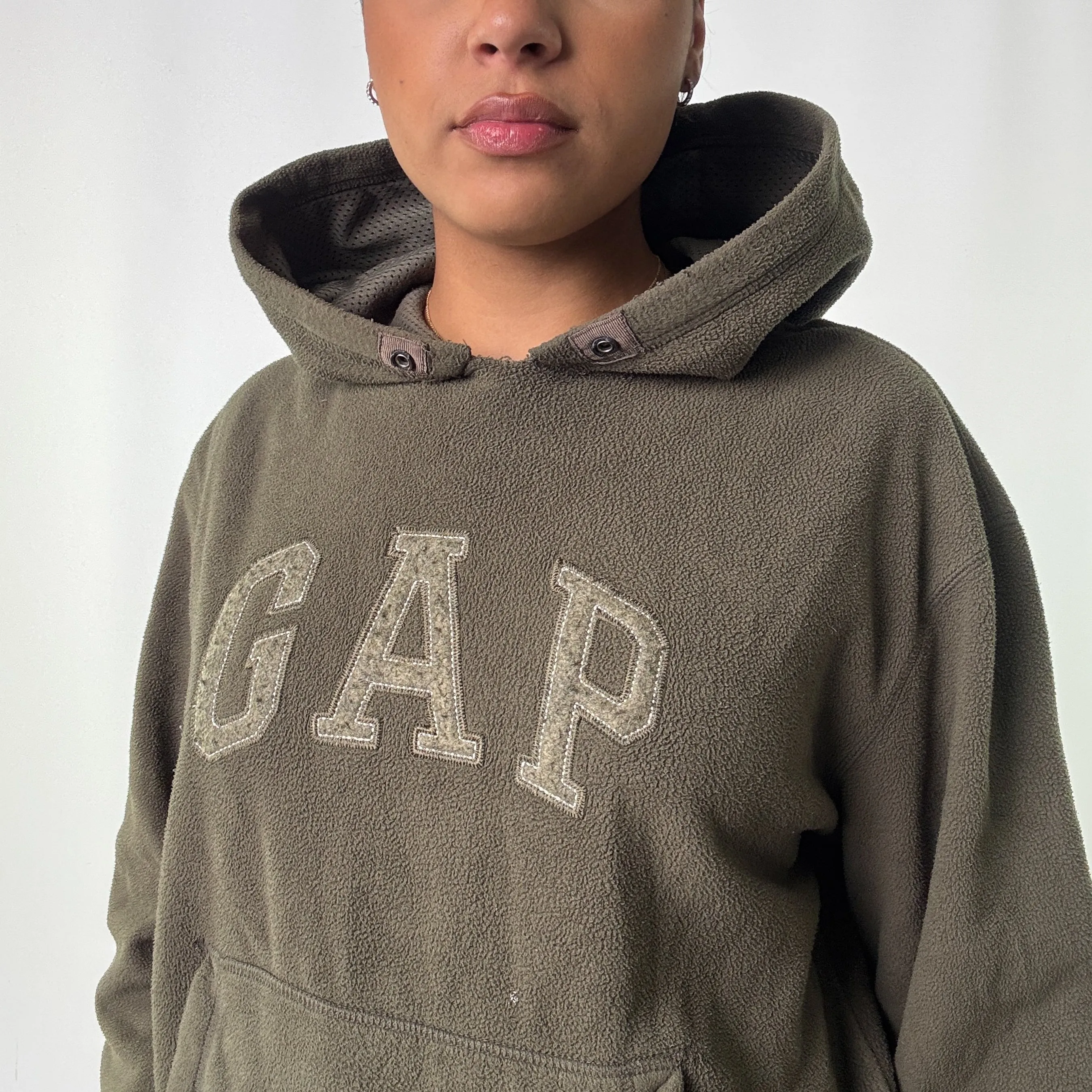 Khaki Green y2ks Gap Hoodie (M)