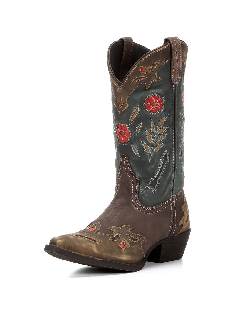 Laredo 52138 Womens Miss Kate Snip Toe Western Leather Boot Multi Color