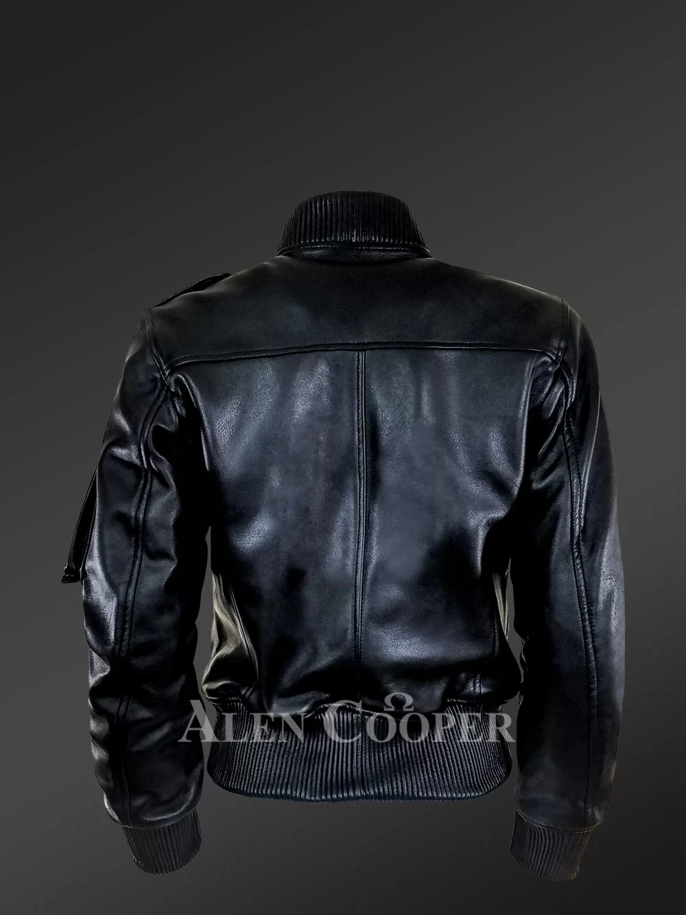 Leather Bomber Jacket