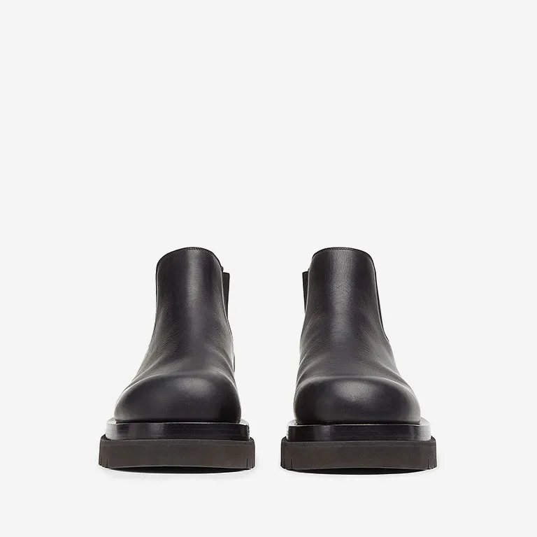 Leather cropped Chelsea boots 