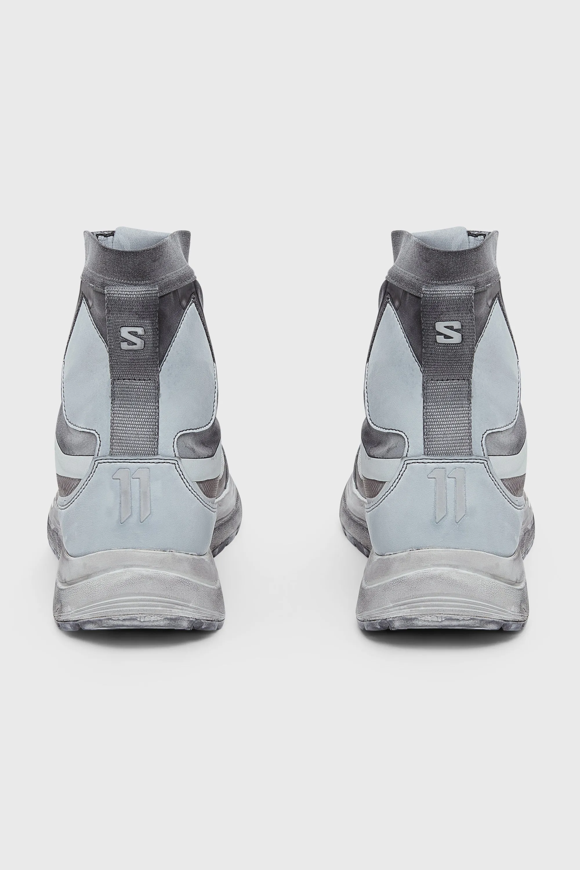 LIGHT GREY SALOMON BAMBA2 HIGH SNEAKERS