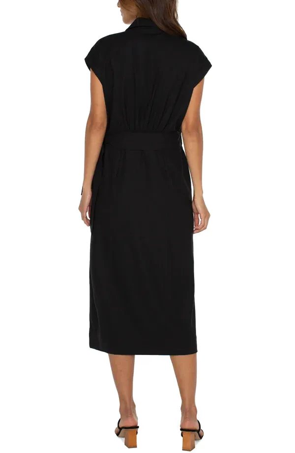 Liverpool Collared Wrap Dress