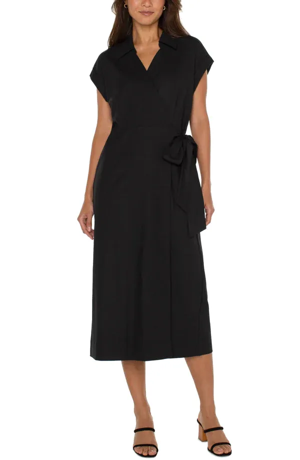 Liverpool Collared Wrap Dress