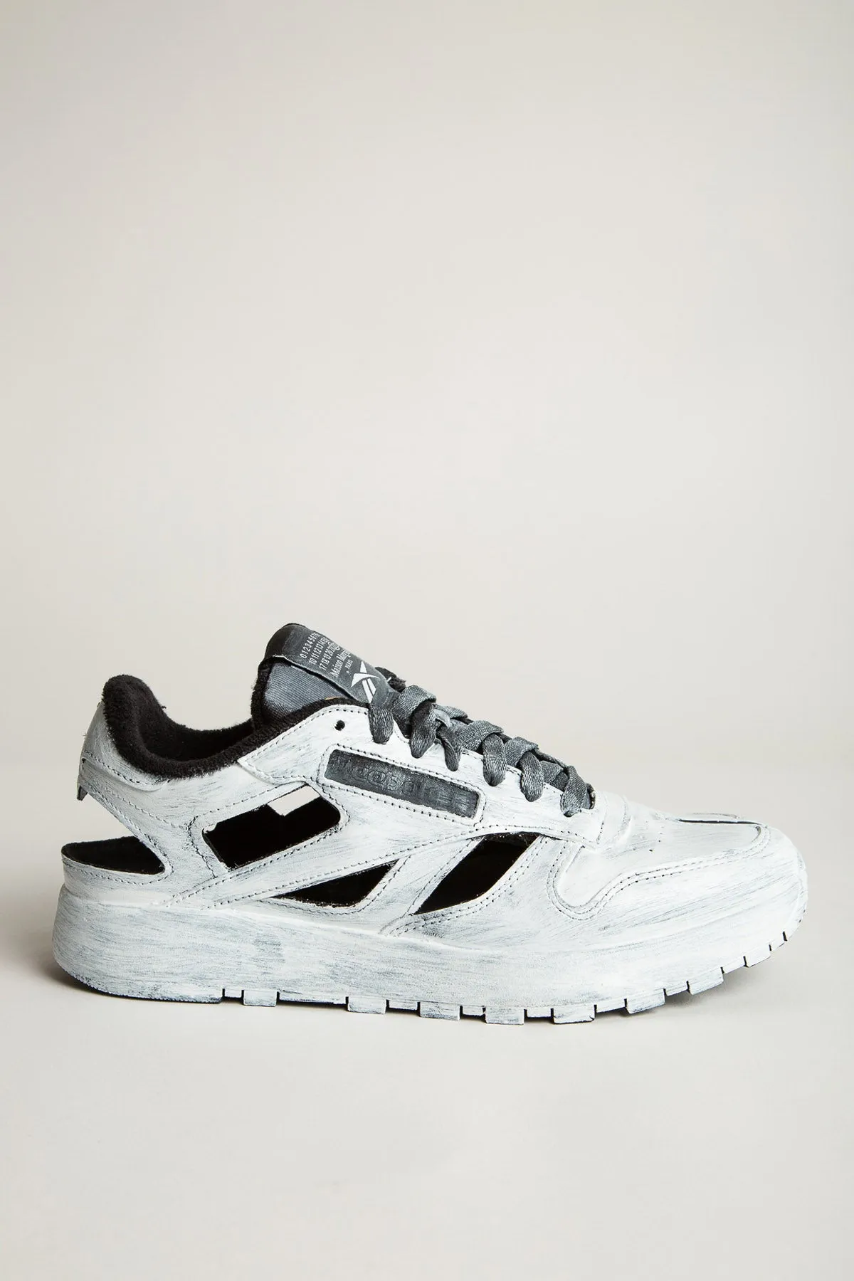 MAISON MARGIELA | REEBOK CLASSIC HANDPAINTED CUT OUT SNEAKERS