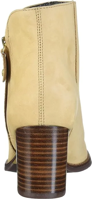 Marc Joseph New York Women's Leather Block Heel Ankle Boot, Sand Nubuck