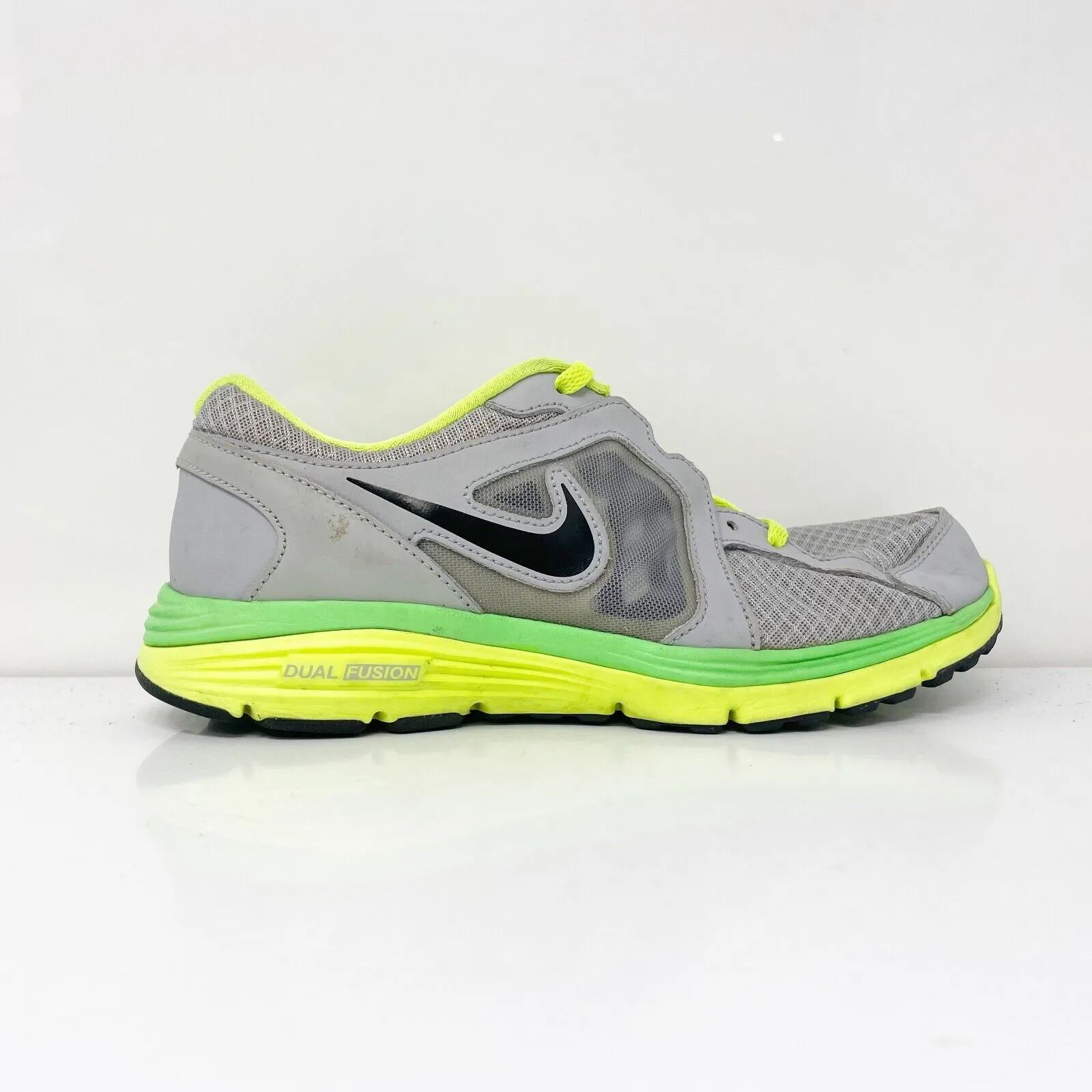 Nike Girls Dual Fusion Run 525590-011 Gray Running Shoes Sneakers Size 5Y