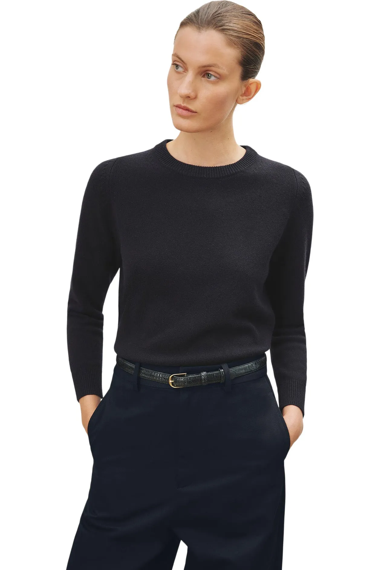 Nili Lotan Nora Sweater in Dark Navy