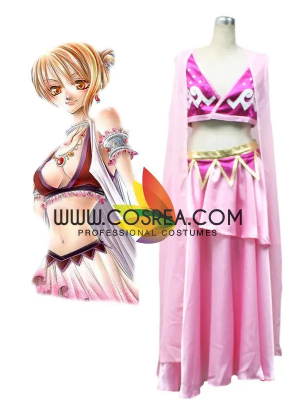 One Piece Nami Pink Cosplay Costume