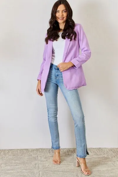 Open Front Long Sleeve Blazer