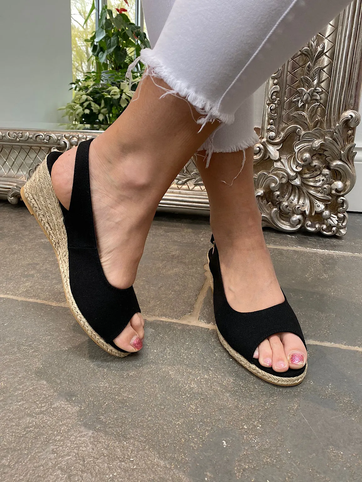 Open Toe Wedge