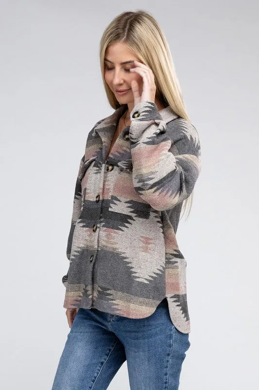 Out on the Trails Geometric Pattern Jacket