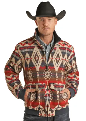 Panhandle Slim Mens Aztec Bomber Jacket